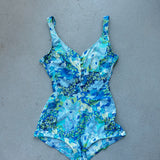 70's Tropical One-Piece Swimsuit