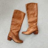 Tan Leather Riding Boot