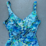 70's Tropical One-Piece Swimsuit