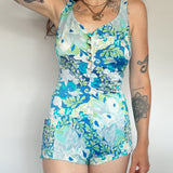 70's Tropical One-Piece Swimsuit